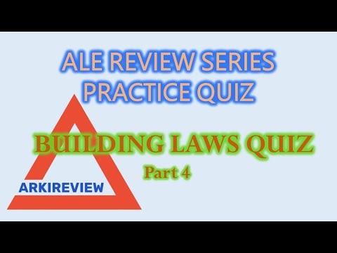 Architecture Review Quiz - Building Laws Part 4