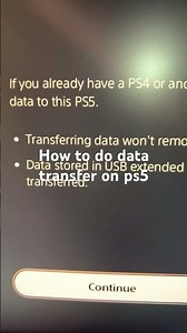 How to do data transfer on ps5