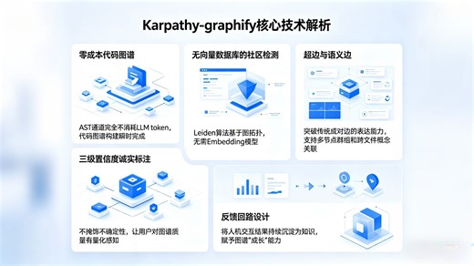 📊Karpathy-graphify核心技术解析：将任意文件夹中的代码、文档、论文、图片转化为一个可查询的知识图谱