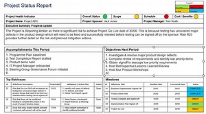 Project Status Report Powerpoint Excel 2 Documents for the Price of 1 - Etsy