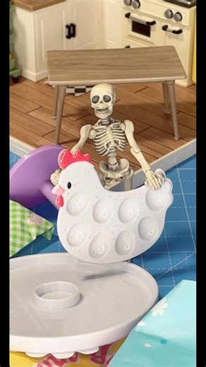 Thank you to Caitlin & Sophie! We’re making mini devilled eggs! #stopmotion #miniature #toyunboxing