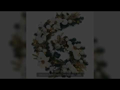 6 Ft Pre-Lit Artificial Christmas Garland Lighted Christmas Garland With 20 Battery Operated Led Lig