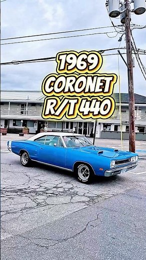 The 1969 Dodge Coronet R/T 440 - A Beautifully Brutal Muscle Car