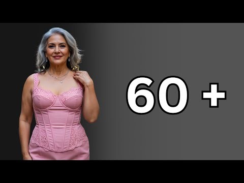 Natural Older Women Over 50: How to Wear a Corset Mini Dress with Grace