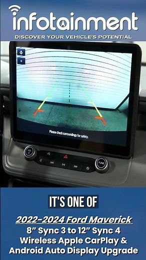 2022-24 Ford Maverick 8" Sync 3 to 12" Sync 4 Touchscreen Upgrade - Infotainment.com