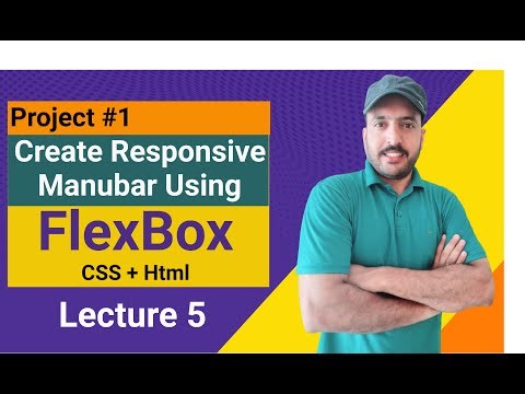 Lecture 5 | Project #1 Create a Responsive Navbar Using Flexbox and Media Queries | Web Development