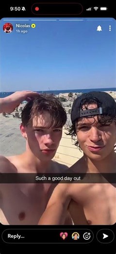 Nic and Josh’s snap stories! (Idk why they don’t have sound) #boyband #december10