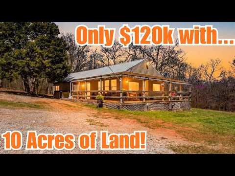 House for Only $120k with 10 Acres of Land! Wow!