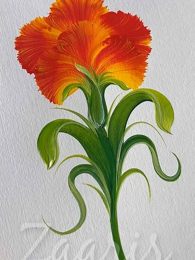 3D Flower Acrylic Painting Techniques
