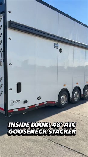A Closer Look at the 48’ ATC Gooseneck stacker sold out of Colorado location 👀 Looking to get or build your dream stacker? Link in bio 🔗 #CompleteTrailers | Complete Trailers
