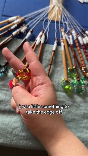 just a little something to take the edge off… #lacemaking #bobbinlace #torchonlace #newhobby