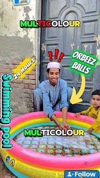 Vlog94| 24 Hours Orbeez balls in swimming pool 😈 #ahmadkvlogs #experiment#challangeyoutubes