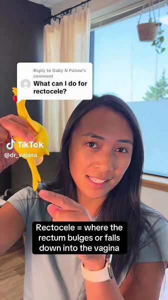 Replying to @Gaby N Patino Feel like something is falling out down there, and you can’t fully empty your 💩 Let’s talk rectoceles. A rectocele = when the rectum starts bulging down into the vagina. Common? YES. Fixable? Also yes. My go-to 3 moves as a pelvic floor PT: 1️⃣ Feet on the wall (pressure off, instant relief) 2️⃣ Bridges 3️⃣ Yoga block squeeze Try these out and let me know if it helps! 👇