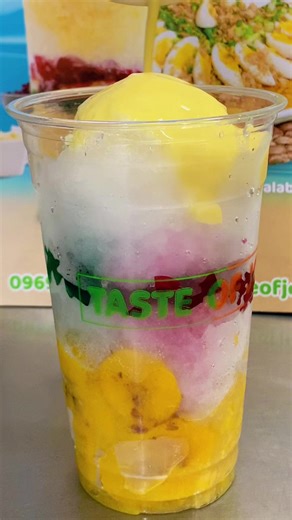 POV: Beat the heat the sweet way. Halo-Halo time! ☀️ Treat yourself to this cool, sweet delight. Visit your nearest Taste of Joy branch today and enjoy every scoop! 💛 #TasteOfJoy #coolers #halohalo #fypviralシ