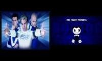 Mix of 2 videos from youtube : Im Blue by Eiffel 65 Original vs Build Our Machine mashup