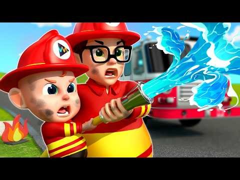 Fire Truck to the Rescue! 🚒🔥 | Firefighter Song | Kids Nursery Rhymes