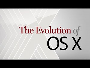 The evolution of Mac OS X