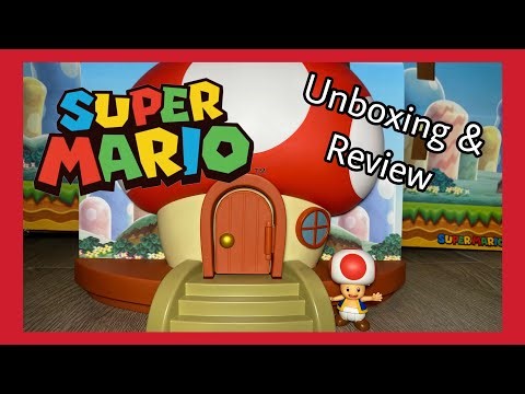 Super Mario Deluxe Toad House Playset Unboxing and Review