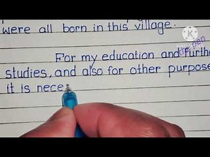 Application for Residental Certification in English || How to write