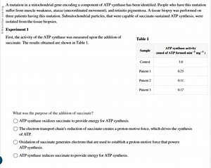 A mutation in a mitochondrial gene encoding a component of ATP ... | Filo