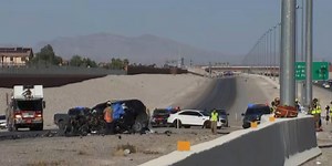 Wrong-way driver causes deadly multi-vehicle crash on 215 Beltway in northwest Las Vegas