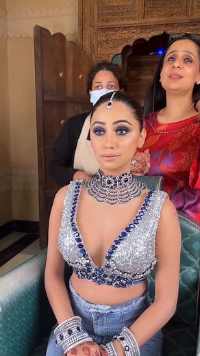 159K views · 1.3K reactions | Sapphires & Sparkles __ Part 1 in making … MUA | Parul Garg | Facebook