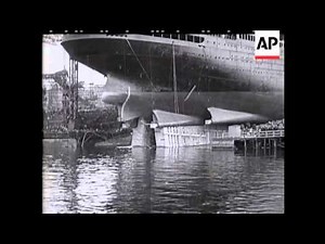 KAISER AT LAUNCH OF LINER BISMARCK - NO SOUND