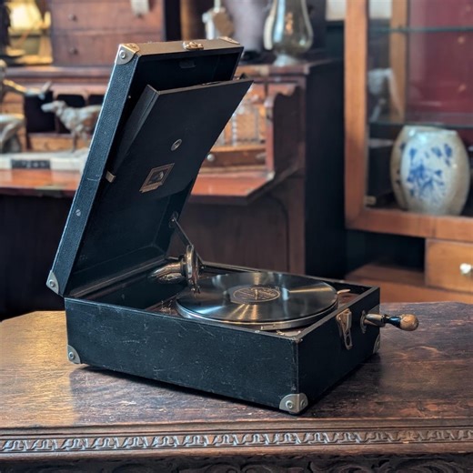 Vintage HMV “his Master’s Voice” Portable Wind up Gramophone – Working 78rpm Record Player - Etsy UK