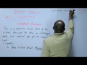 Genetics - Incomplete Dominance