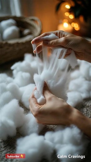 Soft Cotton Sounds ☁️ | Relaxing ASMR Texture Play