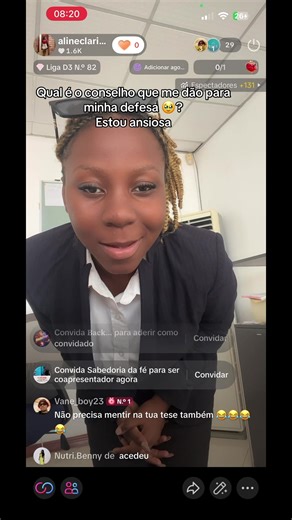 Estou a ensaiar na live 😭#defesa #faculdade #maputomozambique🇲🇿