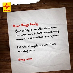 Please stay home, eat healthy and be careful. Maggi Cares ❤ | MAGGI