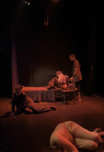 DRACULA i did the sfx makeup for Dracula’s wound. and also fake blood and effects throughout the show. such a fun time :) Dracula - Jackson Coe Renfield - Ryan Ellis Mr Jonathan Harker - Jackson Langelaan Miss Mina Murray - Anastasia Sidorova (actors in shot) Director - Peter T Nathan Assistant Director - Dougal Patterson Stage Manager - Mazz Ryan #dracula #sfx #sfxmakeupartist #makeup #makeupartist #specialeffectsmakeup #mua #theatre #theatremakeup #behindthescenes #theatrebehindthescenes #fake