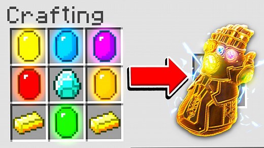 How I crafted the Infinity Gauntlet in Minecraft step-by-step