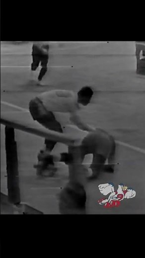 Roller Derby - Richard Brown - 1967- Warriors vs. Shamrocks. "Brown takes down Able. #Rollerskating