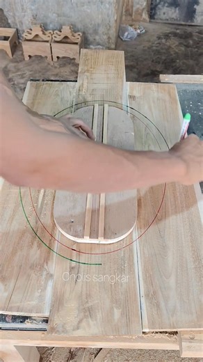 tricks for making oval patterns #woodworkingideas #woodcrafts #woodarts #diyprojects #jigs #tools #fblifestyle | Cholis Sangkar