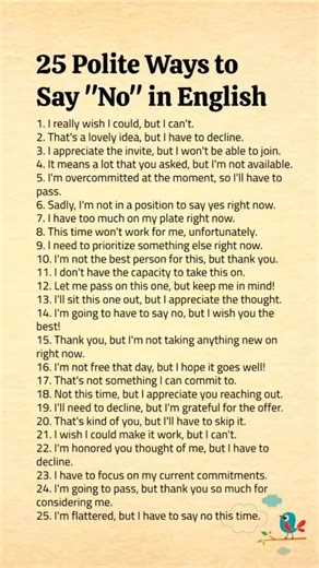 680K views · 2.9K reactions | 25 polite ways to say NO #wisdom #Respect | Beautiful Words | Facebook