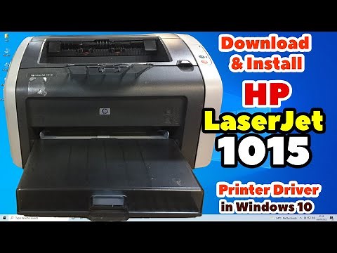 How to Download & Install Hp LaserJet 1015 Printer Driver Manually in Windows 10 PC or Laptop