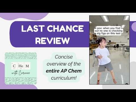 AP Chem Last-Chance Review 2026