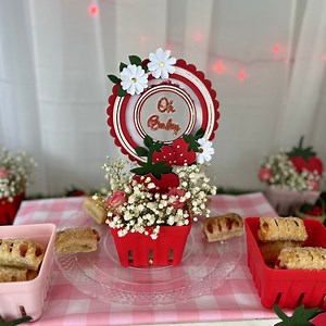 Strawberry Party Pack Svg Berry Sweet One Berry Sweet Baby Shower - Etsy
