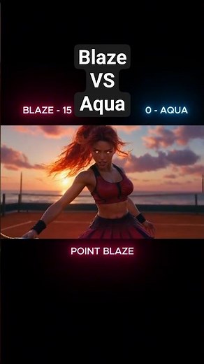 Anime Tennis Fire vs Water – First Half Rally Madness! 🔥💧🎾