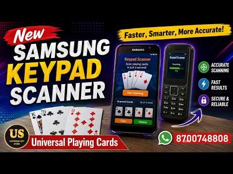 New Samsung Keypad Scanner 🔥 | Scan Playing Cards Instantly | #playingcards | #order