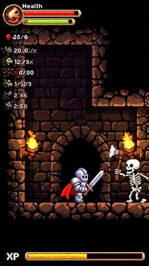 Pixel Dungeon Combat — Retro RPG Game Environment Concept#GameArt #PixelArt #GameDev