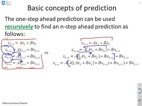 Model Predictive Control 5 - Prediction with state space models