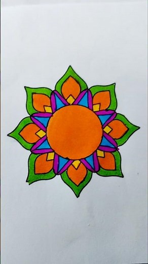 “Easy Mandala Drawing Tutorial | Simple Mandala Art for Beginners | Step-by-Step”