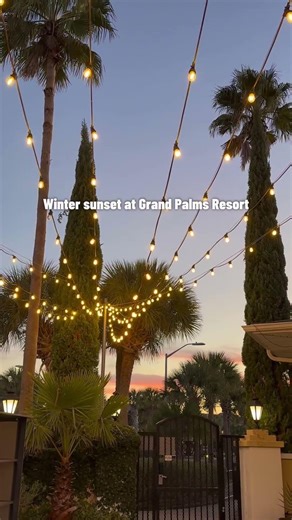 Winter Sunset at Grand Palms Resort 🌅