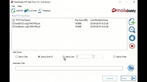 Best method to break large Outlook PST files