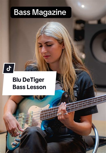 @Blu DeTiger Bass Lesson!!! Full Blu DeTiger interview at #bassmagazine #bass #bludetiger
