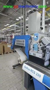 Gallus RCS 330 10 colours Flexo label press #ppmachinery