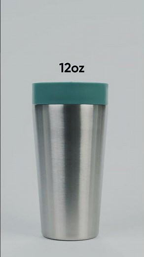 Circular Travel Mugs, made from recycled stainless steel